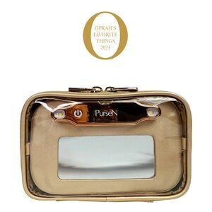 PurseN LittMini Gold Lighted Mirror Case